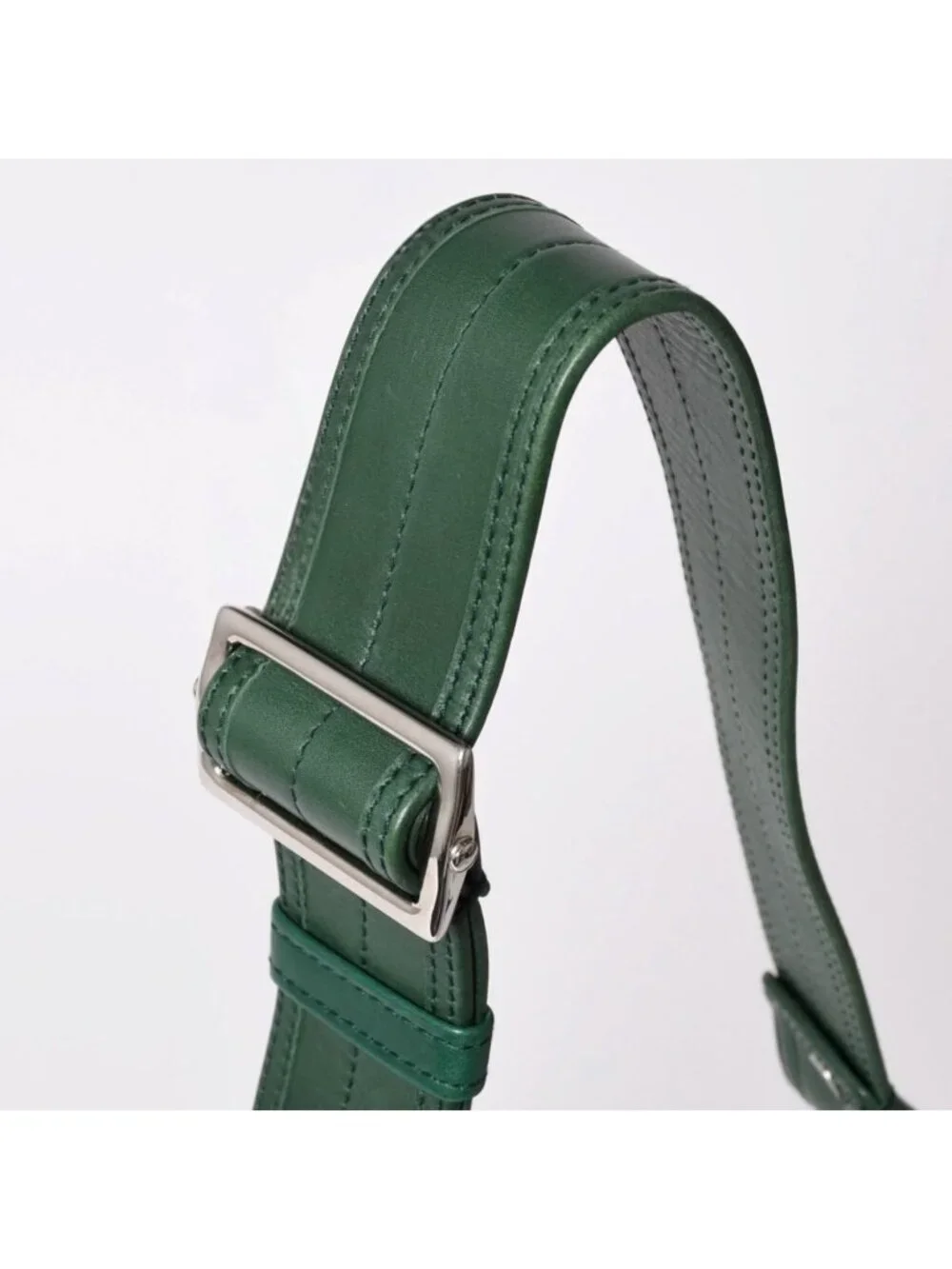 Saint Laurent Rive Gauche Leather Hobo Shoulder Bag Tom Ford Era Pleated Green